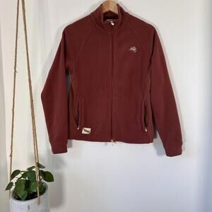 Tracksmith Running Jacket S Rust Fleece Full Zip Athletic Jogging Trainer